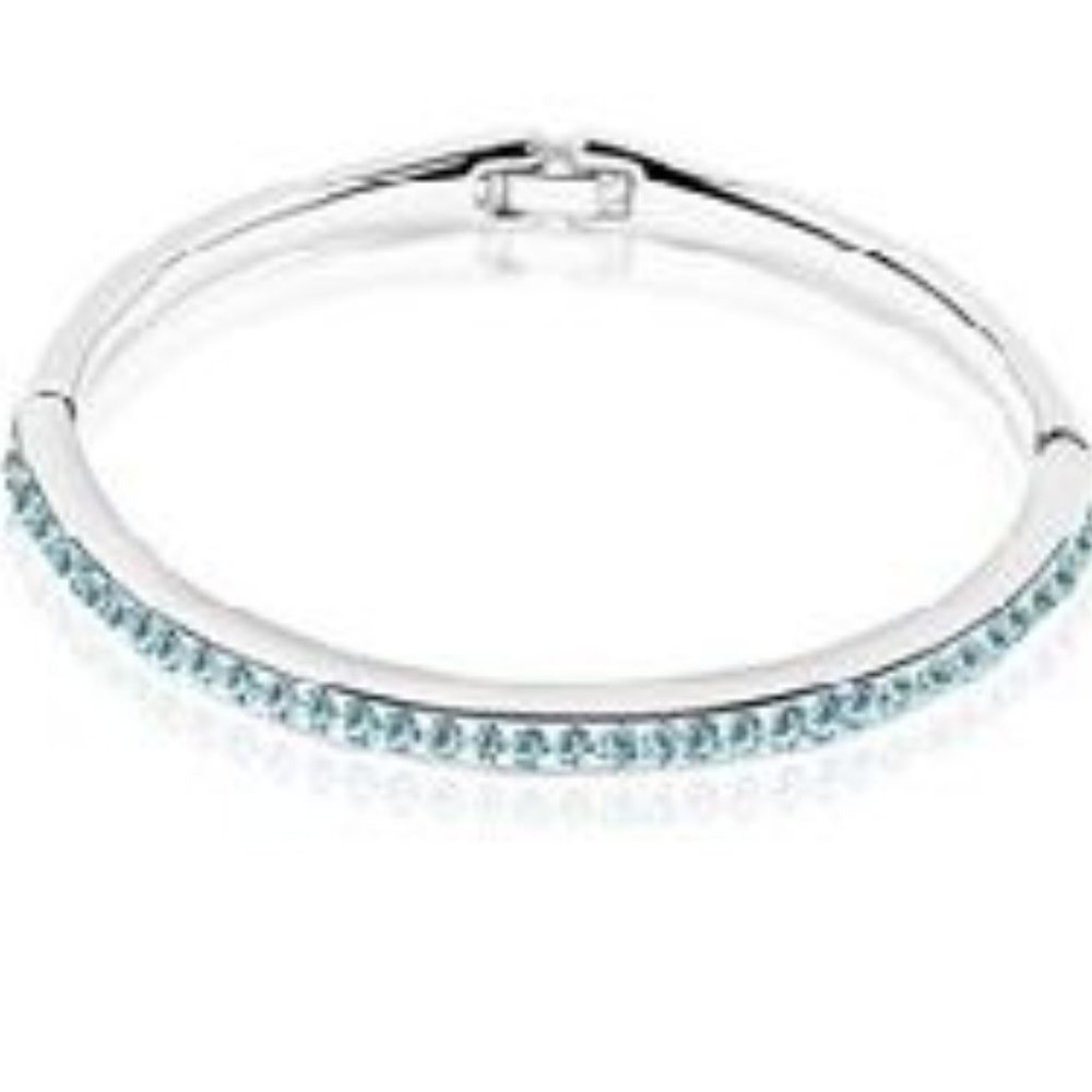 Stainless Steel Bracelet with Crystal